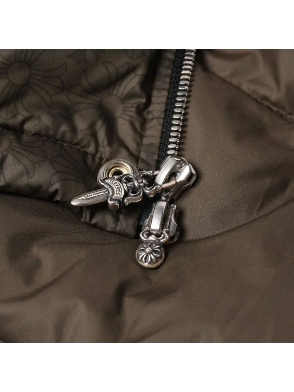 Chrome Hearts CH Plus Stiff Down Vest CH Khaki All Over Print M